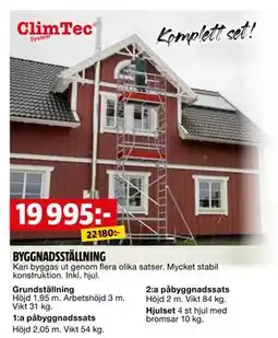 Bauhaus BYGGNADSSTÄLLNING erbjuda