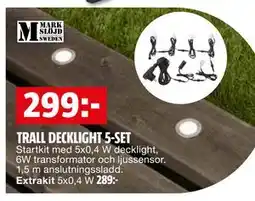 Bauhaus TRALL DECKLIGHT 5-SET erbjuda