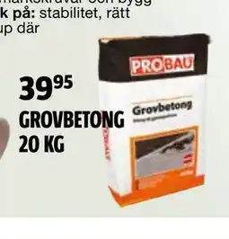 Bauhaus GROVBETONG 20 KG erbjuda