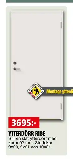 Bauhaus YTTERDÖRR RIBE erbjuda