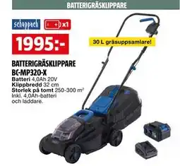 Bauhaus BATTERIGRÄSKLIPPARE BC-MP320-X erbjuda