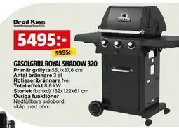 Bauhaus GASOLGRILL ROYAL SHADOW 320 erbjuda