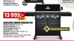 Bauhaus GASOLGRILL BARON SHADOW 590 erbjuda