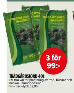 Bauhaus TRÄDGÅRDSJORD 40L erbjuda