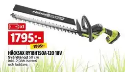 Bauhaus HÄCKSAX RY18HT50A-120 18V erbjuda