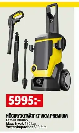 Bauhaus HÖGTRYCKSTVÄTT K7 WCM PREMIUM erbjuda