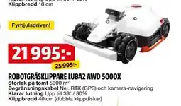 Bauhaus ROBOTGRÄSKLIPPARE LUBA2 AWD 5000X erbjuda
