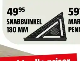 Bauhaus SNABBVINKEL 180 MM erbjuda