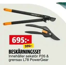 Bauhaus BESKÄRNINGSSET erbjuda