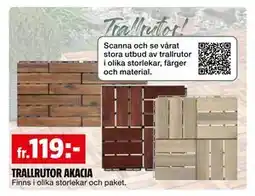 Bauhaus TRALLRUTOR AKACIA erbjuda