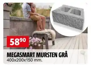 Bauhaus MEGASMART MURSTEN GRÅ erbjuda