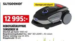 Bauhaus ROBOTGRÄSKLIPPARE SUNSEEKER S4 erbjuda