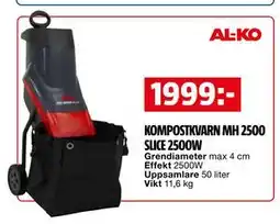 Bauhaus KOMPOSTKVARN MH 2500 SLICE 2500W erbjuda