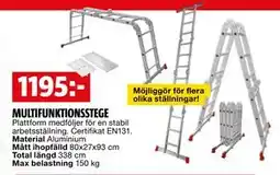 Bauhaus MULTIFUNKTIONSSTEGE erbjuda