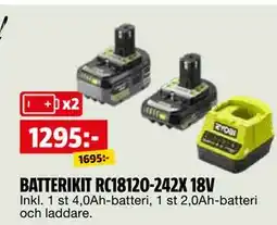 Bauhaus BATTERIKIT RC18120-242X 18V erbjuda