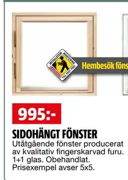 Bauhaus SIDOHÄNGT FÖNSTER erbjuda
