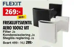 Bauhaus FRISKLUFTSVENTIL AERO 100V2 VIT erbjuda