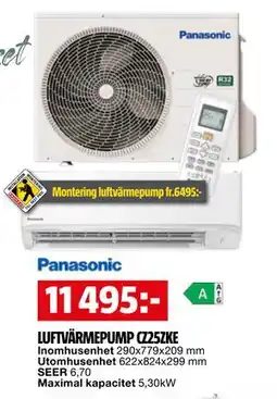 Bauhaus LUFTVÄRMEPUMP CZ25ZKE erbjuda