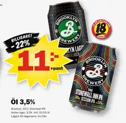 Pekås Öl 3,5% erbjuda