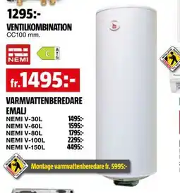 Bauhaus VARMVATTENBEREDARE EMALJ erbjuda