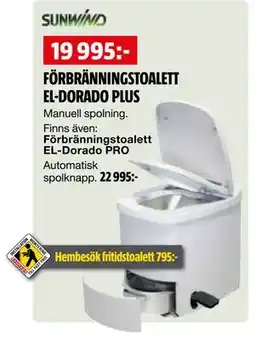 Bauhaus FÖRBRÄNNINGSTOALETT EL-DORADO PLUS erbjuda