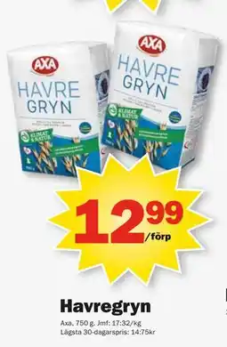 Pekås Havregryn erbjuda