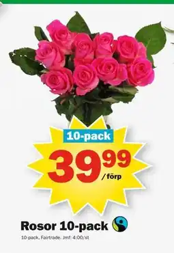Pekås Rosor 10-pack erbjuda