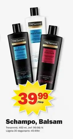 Pekås Schampo, Balsam erbjuda