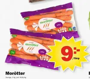 Pekås Morötter erbjuda