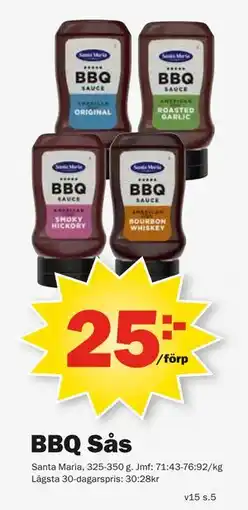 Pekås BBQ Sås erbjuda