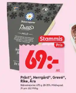 ICA Kvantum Präst, Herrgård, Grevé, Rike, Ara erbjuda