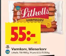 ICA Kvantum Varmkorv, Wienerkorv erbjuda