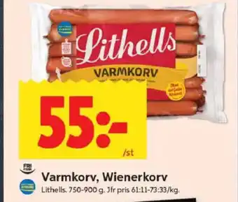 ICA Kvantum Varmkorv, Wienerkorv erbjuda