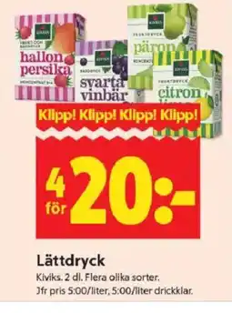 ICA Kvantum Lättdryck erbjuda