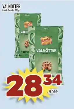 Prisma Mat Exotic Snacks Valnötter erbjuda