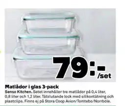 Stora Coop Matlådor i glas 3-pack erbjuda