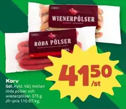 Stora Coop GØL Korv erbjuda