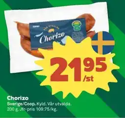 Stora Coop Chorizo erbjuda
