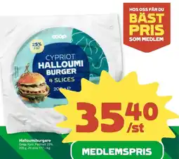 Stora Coop COOP Halloumiburgare erbjuda