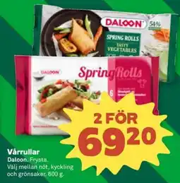 Stora Coop DALOON Vårrullar erbjuda