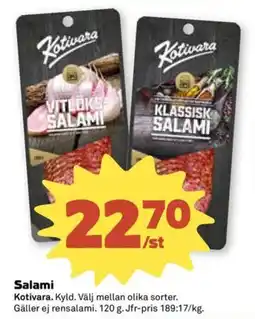 Stora Coop KOTIVARA Salami erbjuda