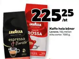 Stora Coop LAVAZZA Kaffe hela bönor erbjuda