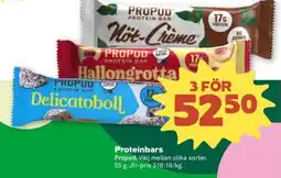 Stora Coop PROPUD Proteinbars erbjuda