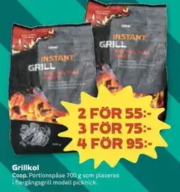 Stora Coop COOP Grillkol erbjuda