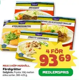 Stora Coop DAFGÅRDS Färdigrätter erbjuda