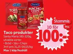 Nya Pulsen SANTA MARIA Taco produkter erbjuda