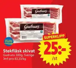 Nya Pulsen GUDRUNS Stekfläsk skivat erbjuda