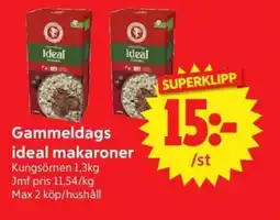 Nya Pulsen KUNGSÖRNEN Gammeldags ideal makaroner erbjuda