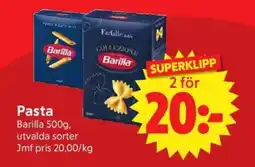 Nya Pulsen BARILLA Pasta erbjuda