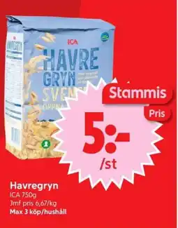 Nya Pulsen ICA Havregryn erbjuda